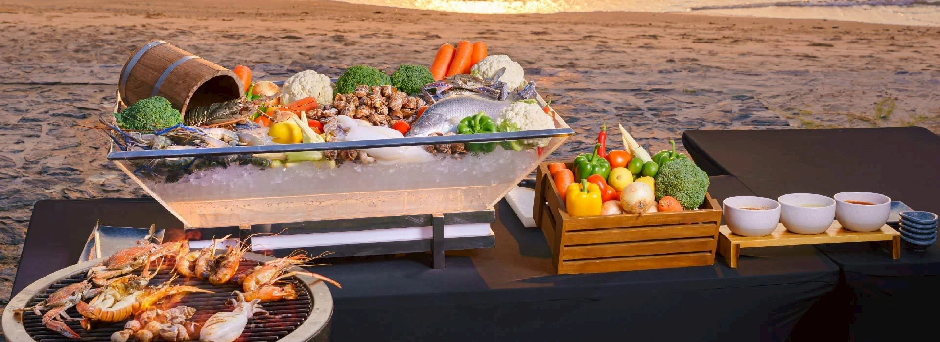PREMIUM BBQ DINNERDine on the beach with local BBQ delights, crafted by a master chef at sunset.