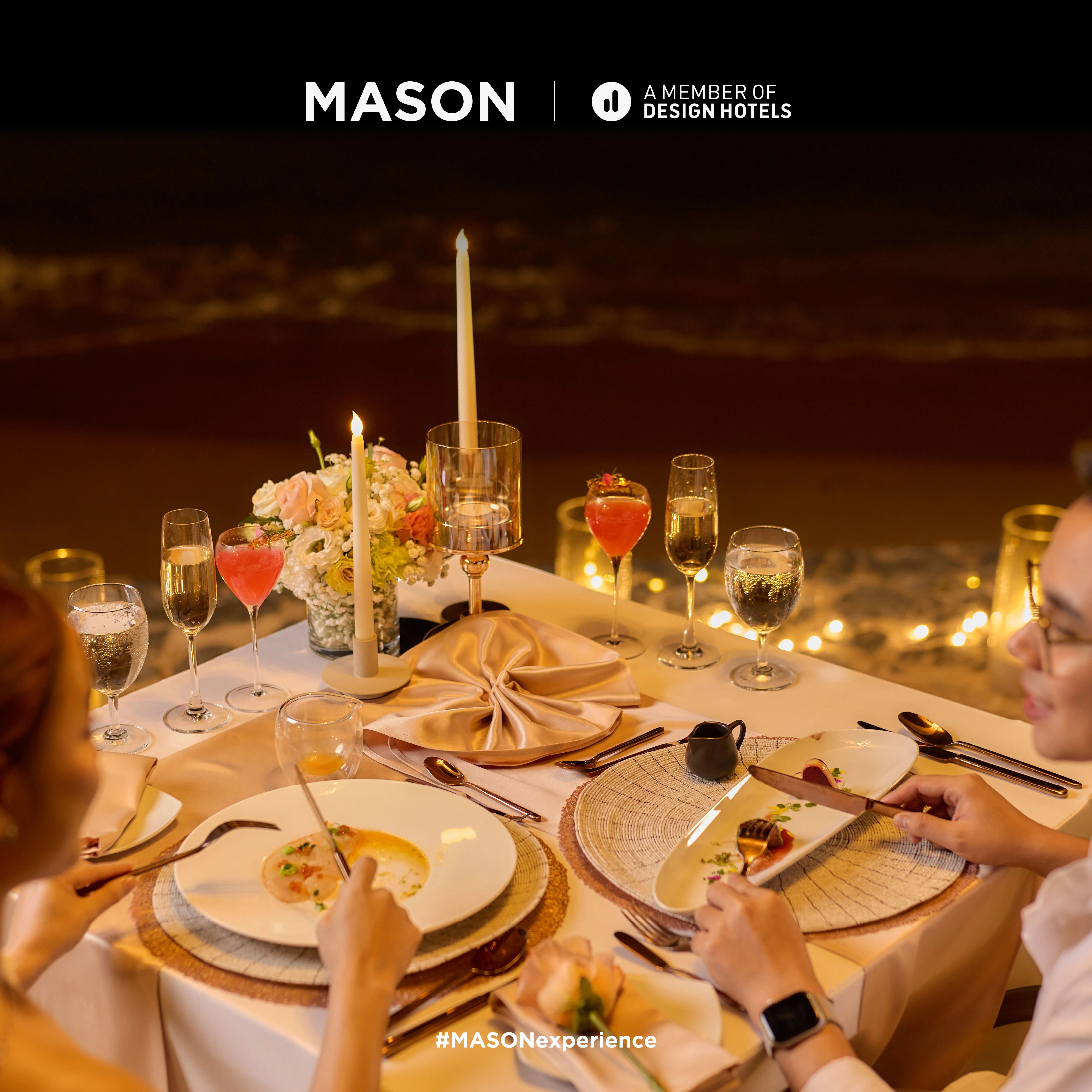 GILDED IN ROMANCE SET DINNER