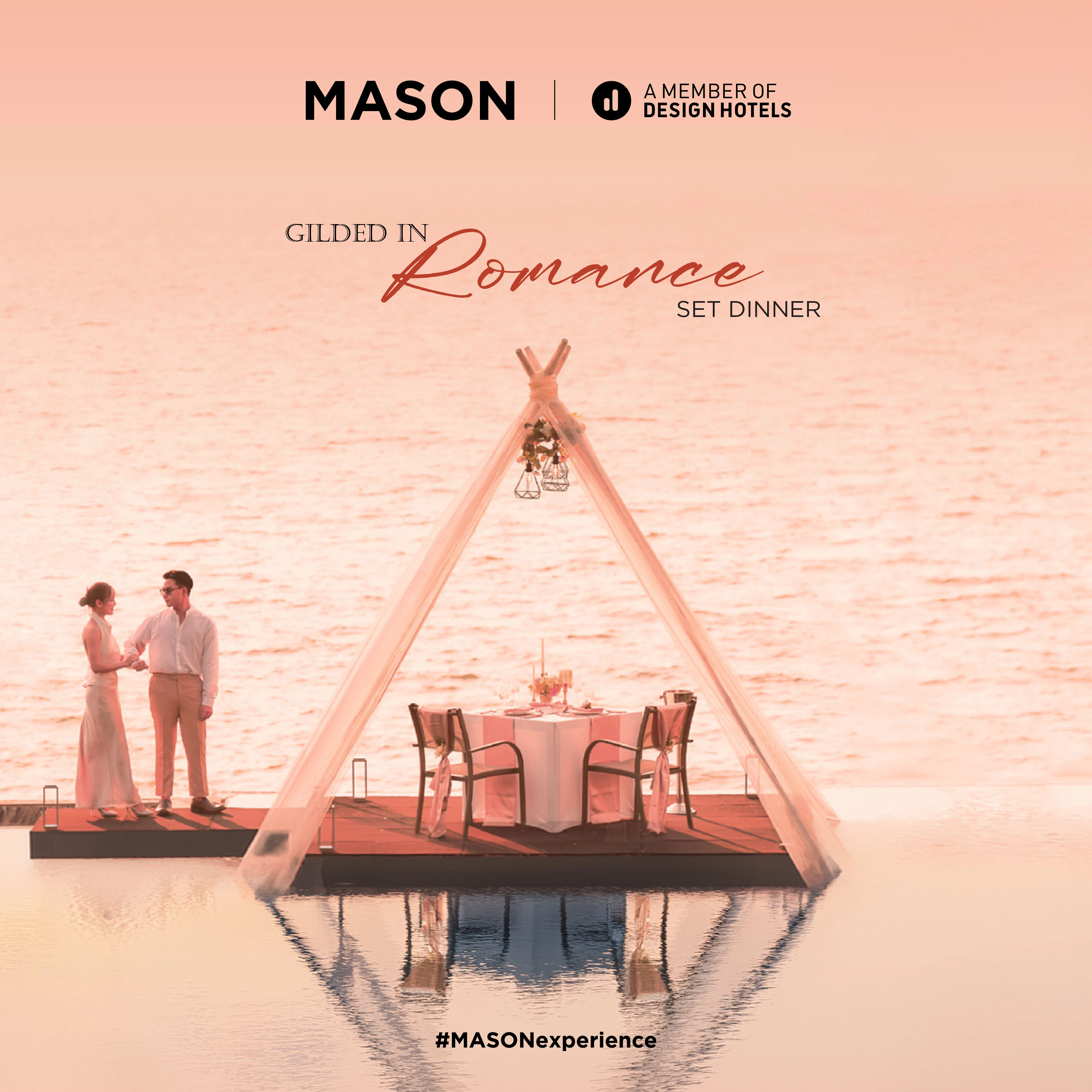 GILDED IN ROMANCE SET DINNER