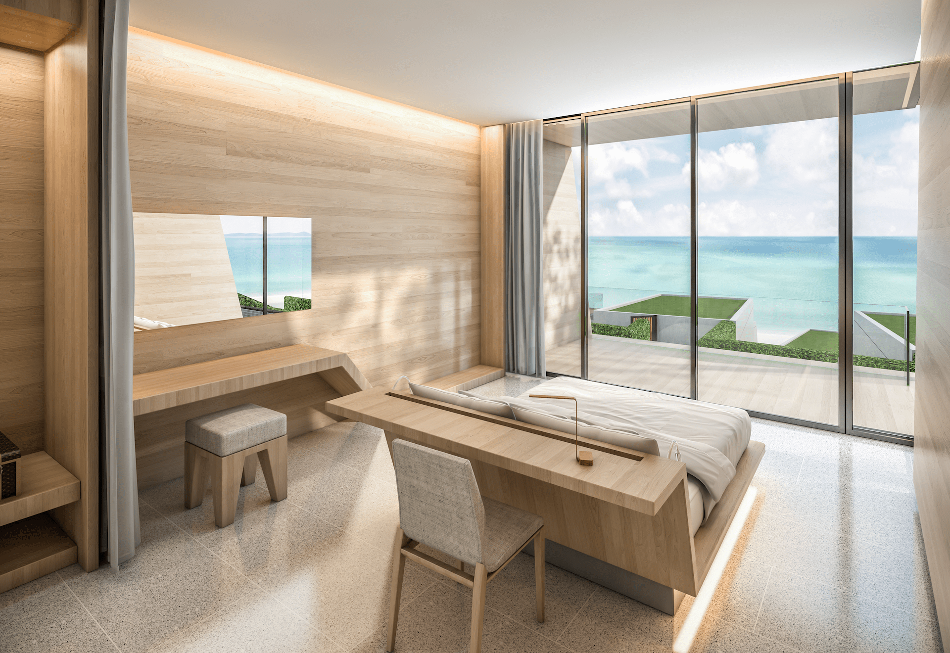 Sea view bedroom Mason Pattaya