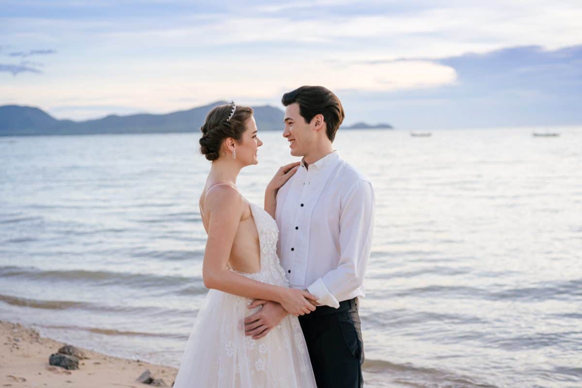 Say your vows by the sea at a luxury beach wedding venue in Pattaya.