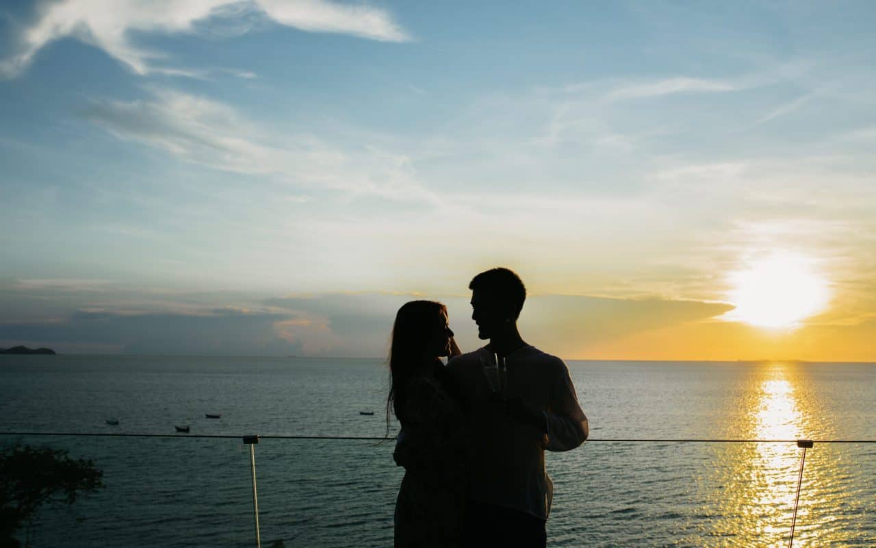 Enjoy panoramic views from a café in Na Jomtien. 