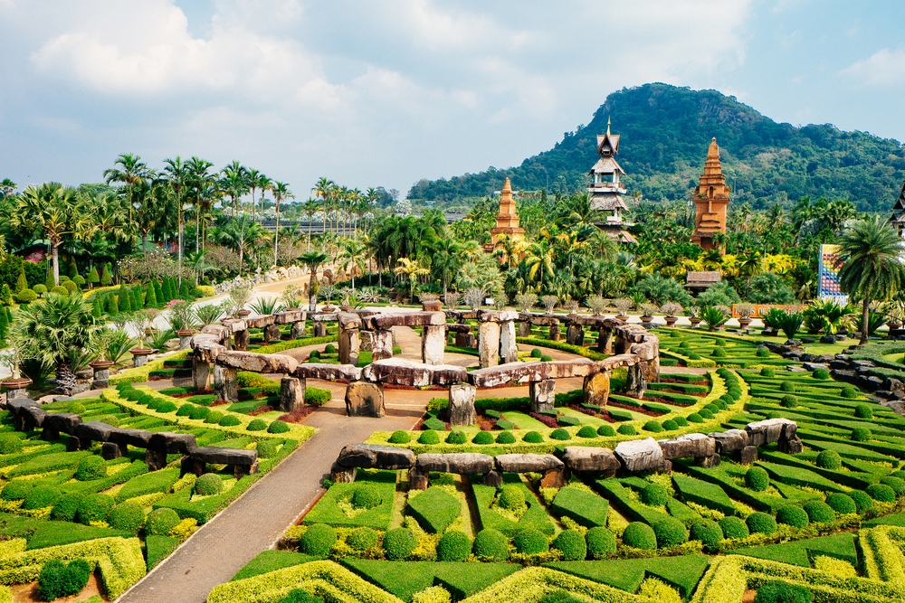 A view of Nong Nooch Botanical Gardens