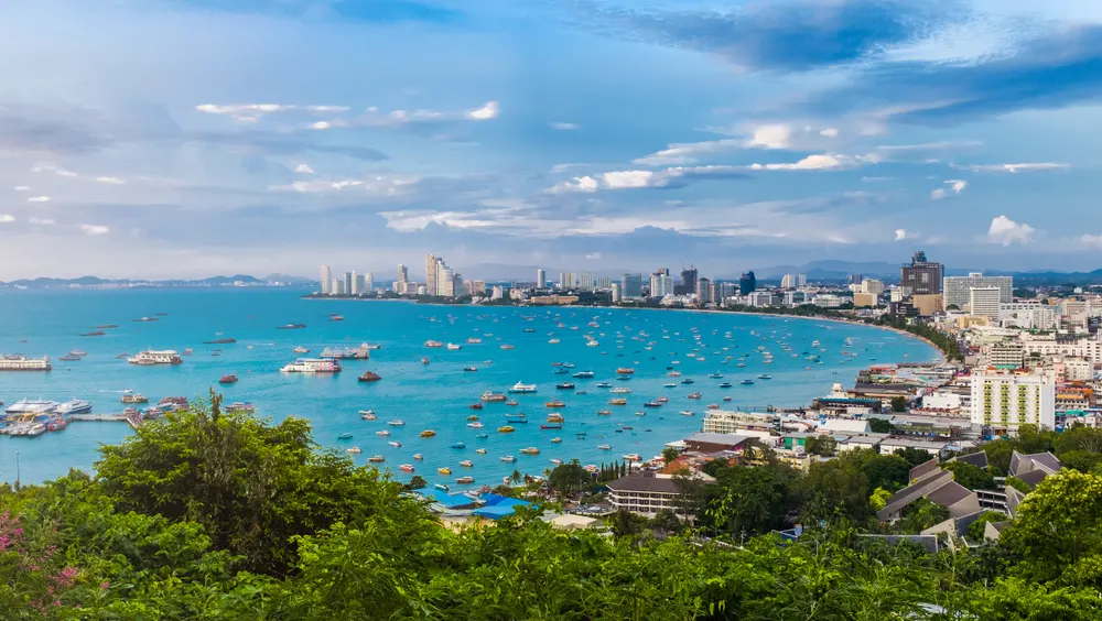 Central Pattaya from Phra Tamnak hill.